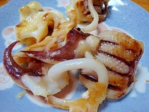 イカげそのとろーり＆カリカリチーズバター醤油炒め